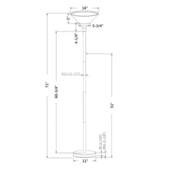 Torchiere Floor Lamp With Glass Shade - Threshold™ -Home Decoration Sale GUEST c7fec30d 8931 49bc 9a02 88a2579d0c38