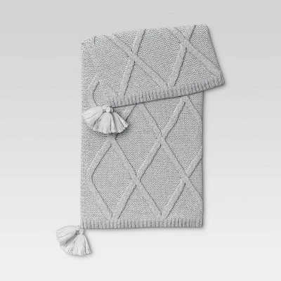 Chunky Diamond Knit Throw Blanket - Threshold™ 7 Chunky Diamond Knit Throw Blanket - Threshold™ - Image 5