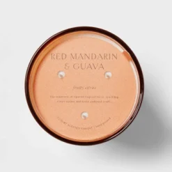 Colored Vase Glass With Dustcover Mandarin & Guava Candle Orange - Threshold™ 12 Colored Vase Glass With Dustcover Mandarin & Guava Candle Orange - Threshold™ -Home Decoration Sale GUEST d3b0111f a038 45b0 94b7 4c6c85a435e3