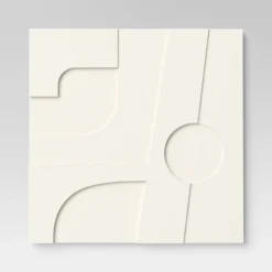 (Set Of 4) 12" X 12" 3D Decorative Graphic Tiles White - Threshold™ -Home Decoration Sale GUEST d74db4f4 916a 401e 9c76 2a1f0b149efd