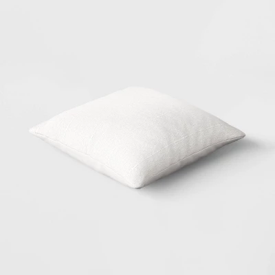 Textural Solid Square Throw Pillow Ivory - Threshold™ 4 Textural Solid Square Throw Pillow Ivory - Threshold™ - Image 2