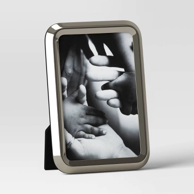 Polished Chrome Rounded Metal Table Frame Silver - Threshold™ 6 Polished Chrome Rounded Metal Table Frame Silver - Threshold™ - Image 4