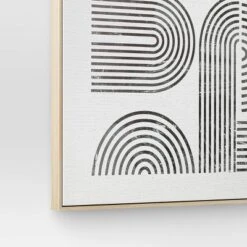 45" X 55" Line Art I Framed Kraft Wall Canvas - Threshold™ -Home Decoration Sale GUEST e4499747 11ac 48ec bdf9 19d39f85fafe