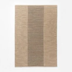 Reseda Hand Woven Striped Jute Cotton Area Rug Black - Threshold™ Designed With Studio McGee -Home Decoration Sale GUEST ea6b28cd 1b12 4072 b63a 36f0919cca86