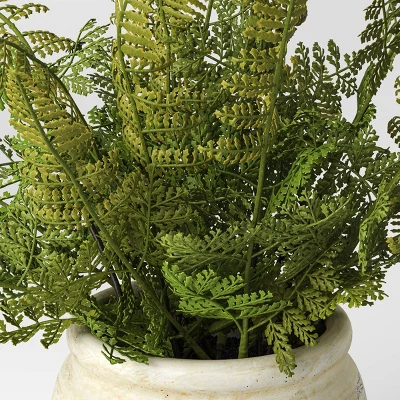 Artificial Small Fern In Cement Pot Green - Threshold™ Designed With Studio McGee 4 Artificial Small Fern In Cement Pot Green - Threshold™ Designed With Studio McGee - Image 2