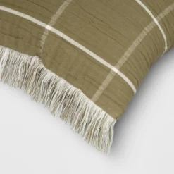 Oversized Cotton Gauze Grid Lumbar Throw Pillow Olive Green - Threshold™ 7 Oversized Cotton Gauze Grid Lumbar Throw Pillow Olive Green - Threshold™ -Home Decoration Sale GUEST ece980f7 5377 40de bc2f d931b57617cf