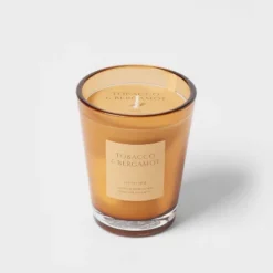 Colored Vase Glass With Dustcover Tobacco And Bergamot Candle Yellow - Threshold™ 14 Colored Vase Glass With Dustcover Tobacco And Bergamot Candle Yellow - Threshold™ -Home Decoration Sale GUEST f2d322ed 7929 4fe4 80ce 3b86e1456d1f