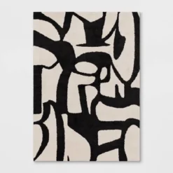Abstract Inkblot Rug Black/White - Threshold™ -Home Decoration Sale GUEST f515f58c 4fc4 473d 8b9e f1ee81b22a0b