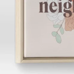 12" X 12" Love The Neighbor By Chantell Marlow Framed Wall Canvas - Threshold™ -Home Decoration Sale GUEST f6778f82 5040 4719 a2f7 5911117e7a42