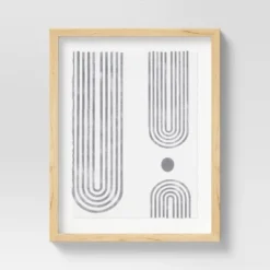 (Set Of 2) 16" X 20" Curve Lines Framed Under Glass Black - Threshold™ 9 (Set Of 2) 16" X 20" Curve Lines Framed Under Glass Black - Threshold™ -Home Decoration Sale GUEST f6890c67 a983 4e7b bea1 31c0252a6c35