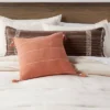 Square Textured Stripe Tassel Decorative Throw Pillow Terracotta - Threshold™ -Home Decoration Sale GUEST f961d198 1066 43ea 9ee8 6ad38bcc48d1